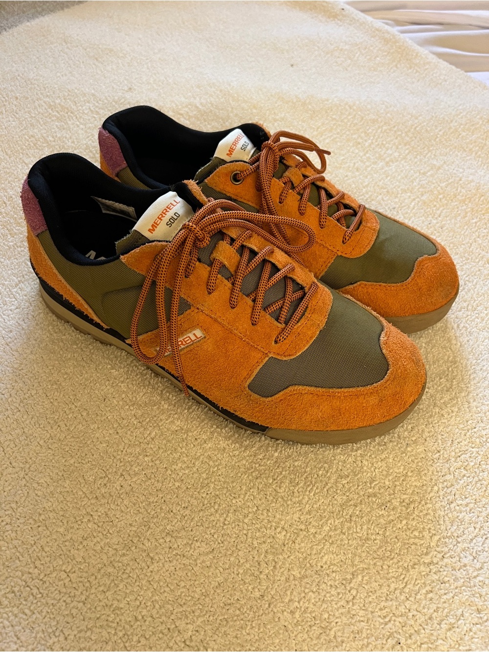 Merrell Solo Origins Sneakers Men’s 11 J003973 Orange Olive Suede